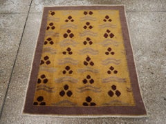 Galerie Shabab Collection Mid-20th Century Turkish Art Deco Throw Rug