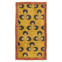 Galerie Shabab Collection Mitte des 20. Jahrhunderts Türkischer Art Deco Wurfteppich