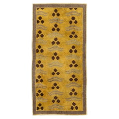Galerie Shabab Collection Mitte des 20. Jahrhunderts Türkischer Art Deco Wurfteppich