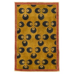 Galerie Shabab Collection Mitte des 20. Jahrhunderts Türkischer Art Deco Wurfteppich