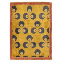 Galerie Shabab Collection Mitte des 20. Jahrhunderts Türkischer Art Deco Wurfteppich