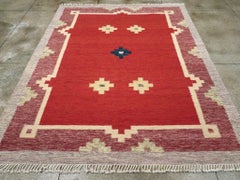 Galerie Shabab Collection Mid-20th Century Swedish Flatweave Kilim Room Size Rug