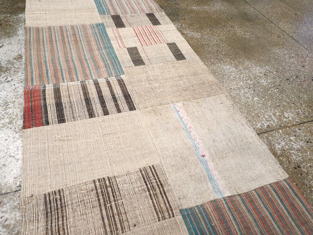 Modern Galerie Shabab Collection Mid-20th Century Turkish Flatweave Kilim Runner For Sale