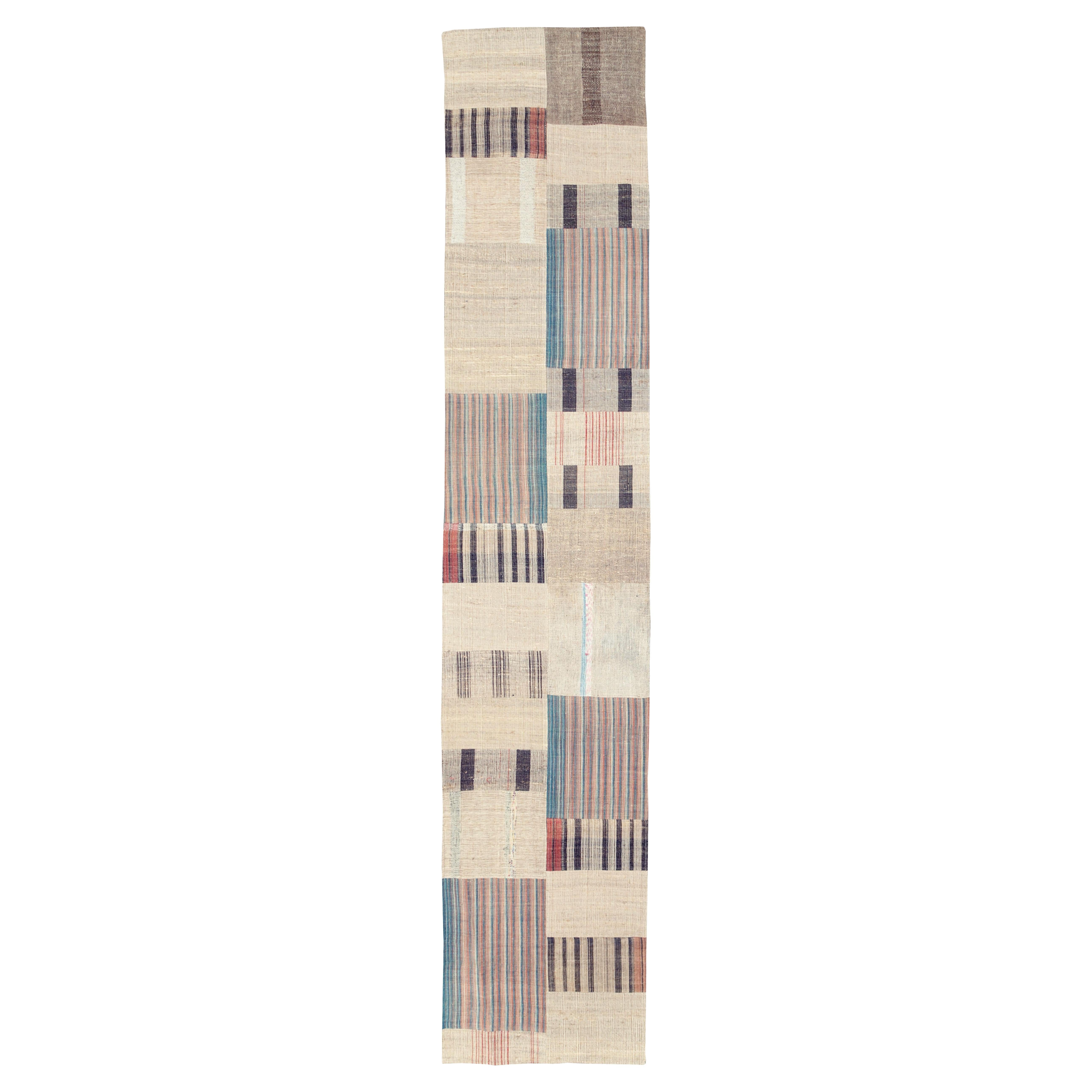 Galerie Shabab Collection Mid-20th Century Turkish Flatweave Kilim Runner For Sale