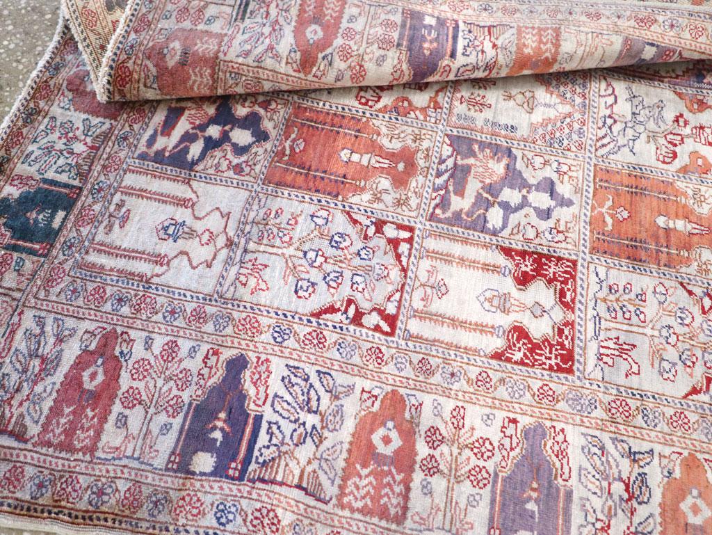 Colección Galerie Shabab Alfombra turca Kayseri de mediados del siglo XX en venta 2