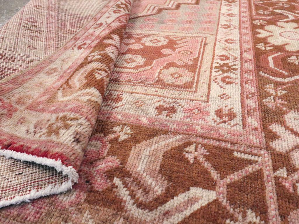 Galerie Shabab Collection Mid-20th Century Turkish Oushak Throw Rug For Sale 1