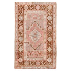 Galerie Shabab Collection Mid-20th Century Turkish Oushak Throw Rug