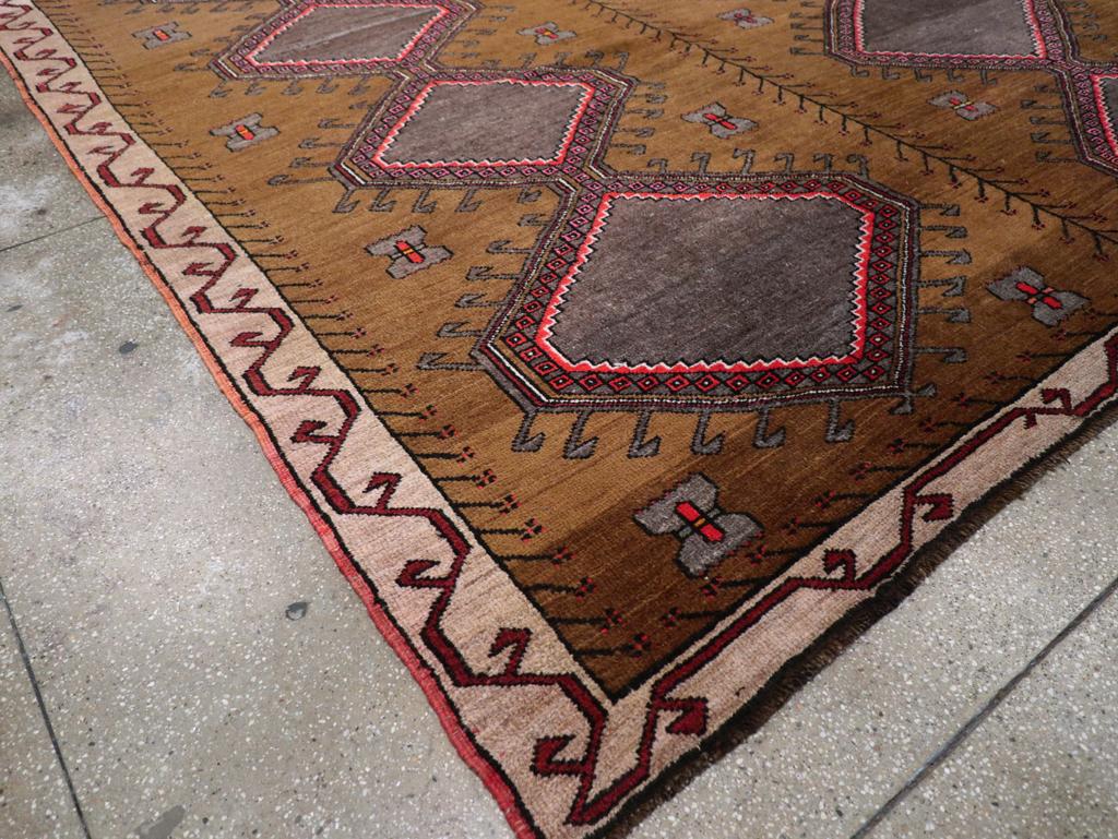 Galerie Shabab Collection Mid-20th Century Turkish Tribal Room Size Carpet For Sale 1