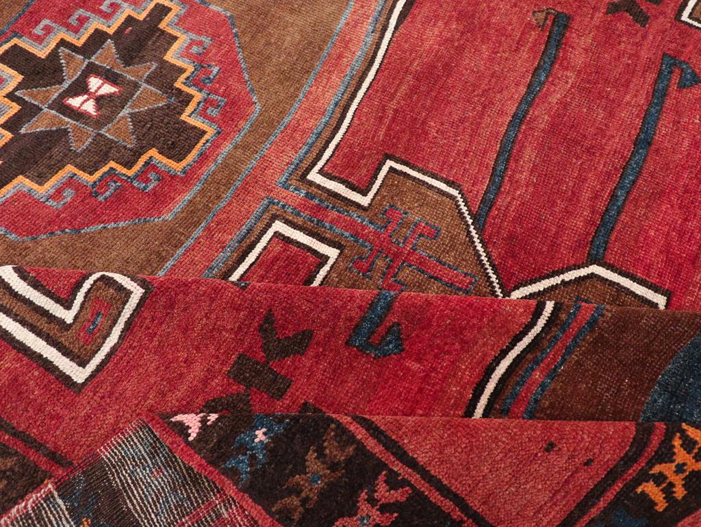Mid-20th Century Turkish Tribal Room Size Carpet For Sale 2