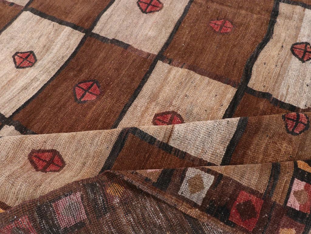 Galerie Shabab Collection Mid-20th Century Turkish Tribal Room Size Carpet For Sale 2