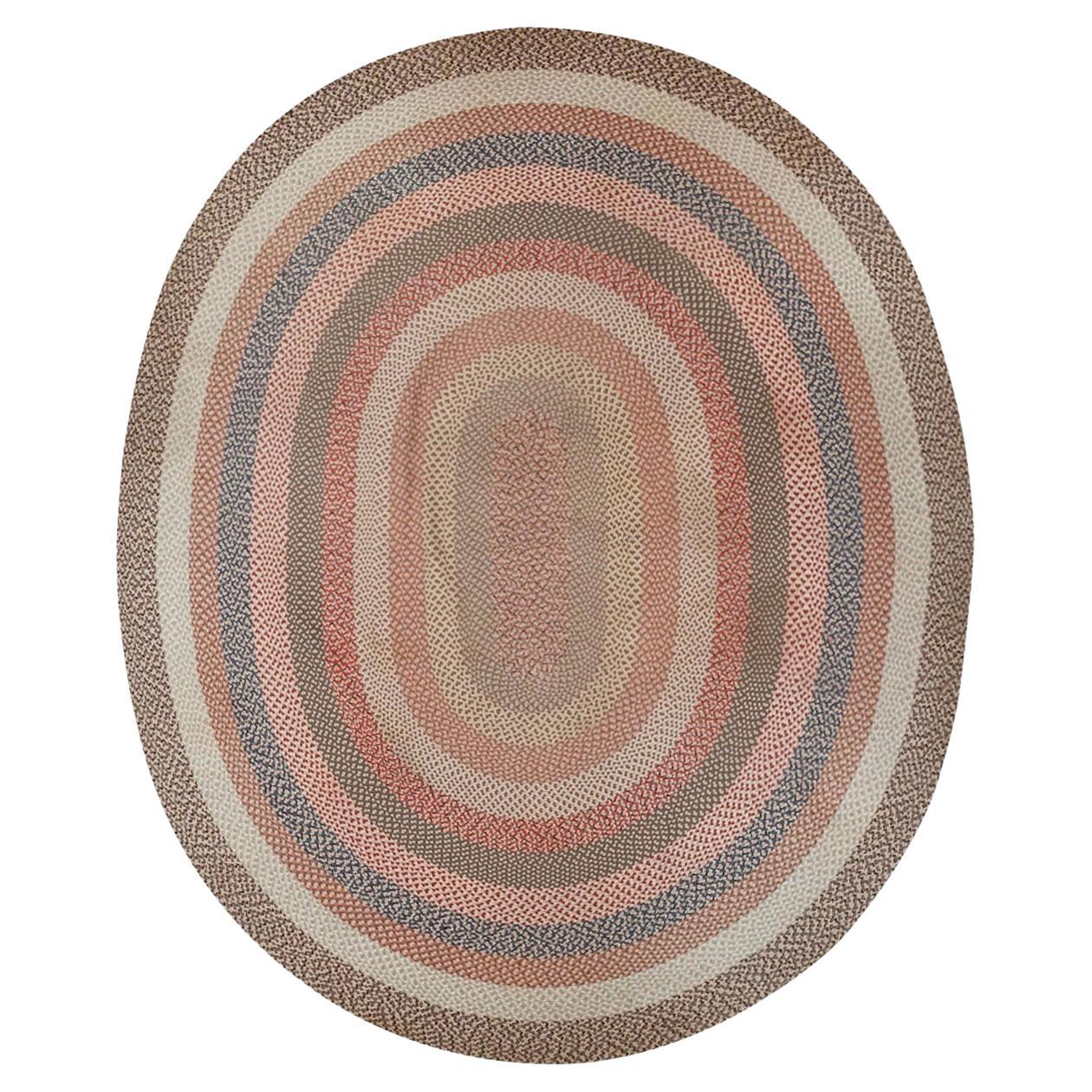 Galerie Shabab Collection Vintage American Braid Round Rug