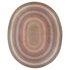 Galerie Shabab Collection Vintage American Braid Round Rug (tapis rond tressé)