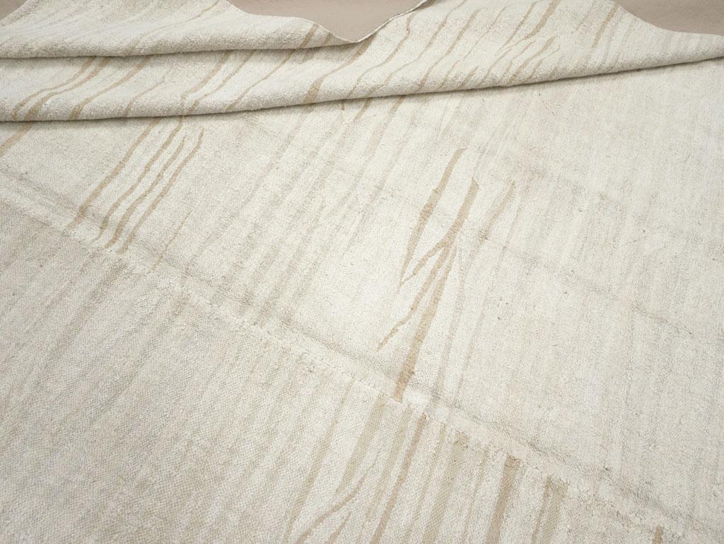 Vintage Turkish Flatweave Kilim Oversize Carpet For Sale 1
