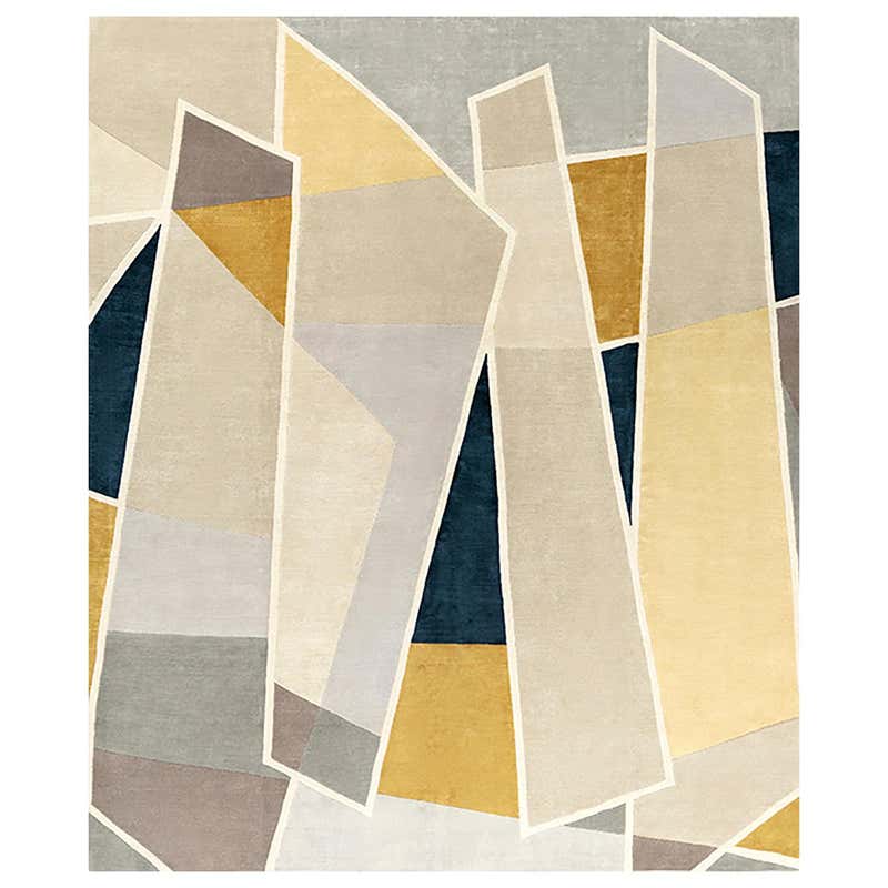 Italian Rug Patterned Multicolor Sustainable Modern - Jeanneret Coupe ...