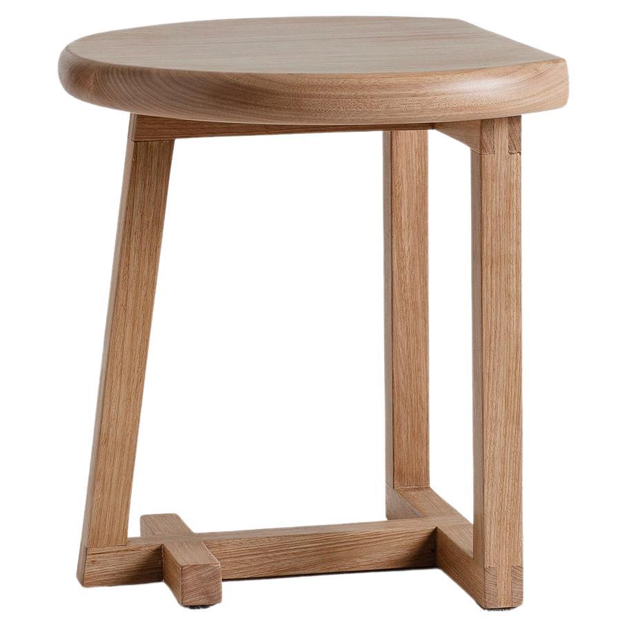 Galerina Side Table, Contemporary Handcrafted Brazilian Hardwood Table For Sale