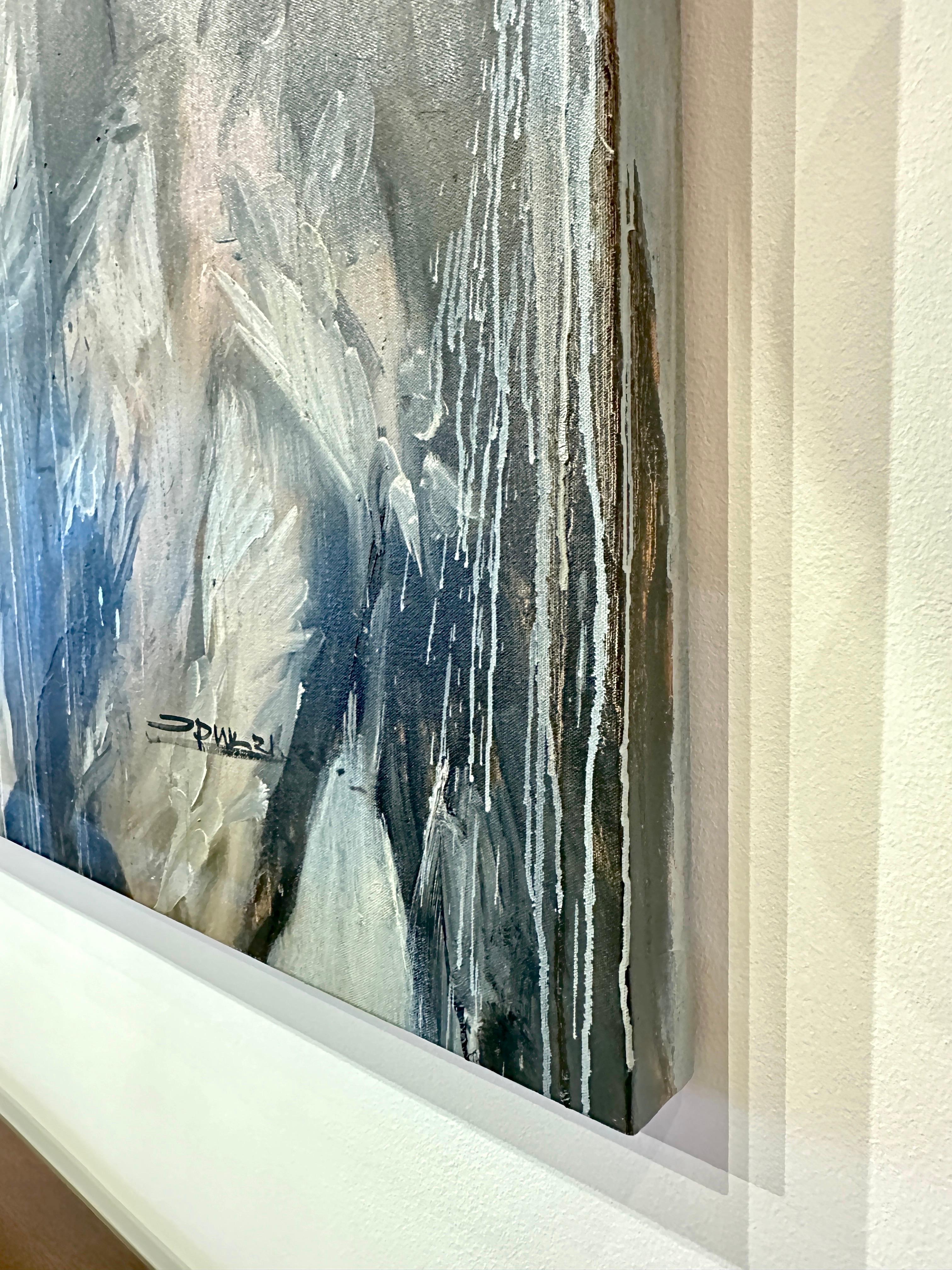 Galgos / Windhunde Beeindruckendes 10 Fuß langes Gemälde von Eric Alfaro im Angebot 2