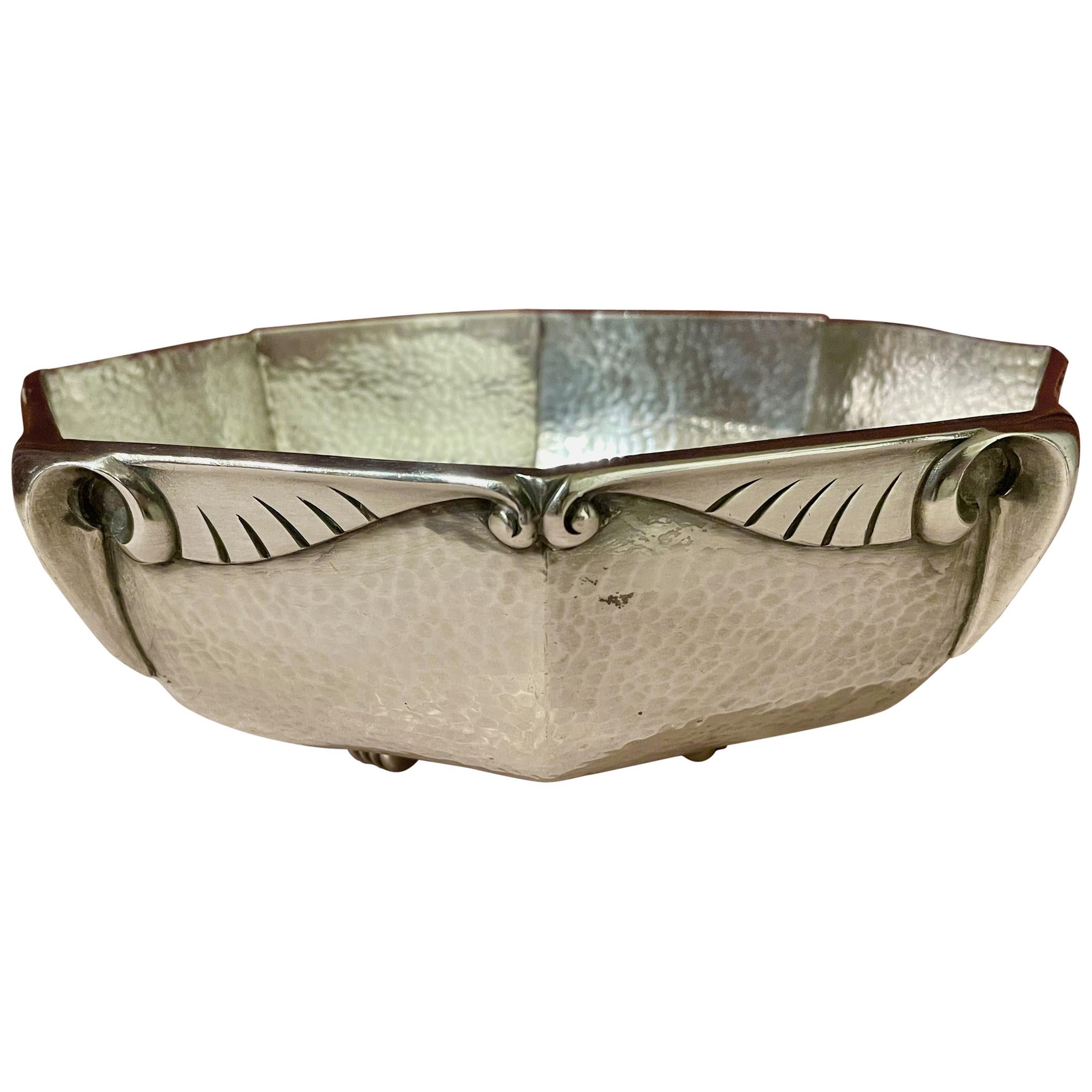 Galia for Christofle Silver Bowl with Rams Head For Sale