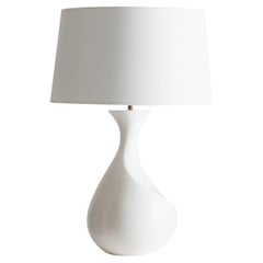“Galibert” Lamp in White Ceramic, 1960s