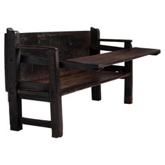Antique Galician Chestnut Bench