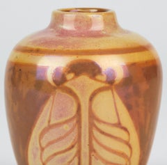Galileo Chini – L’Art della Ceramica di Fontebuoni – Vaso con scarabeo lustrato