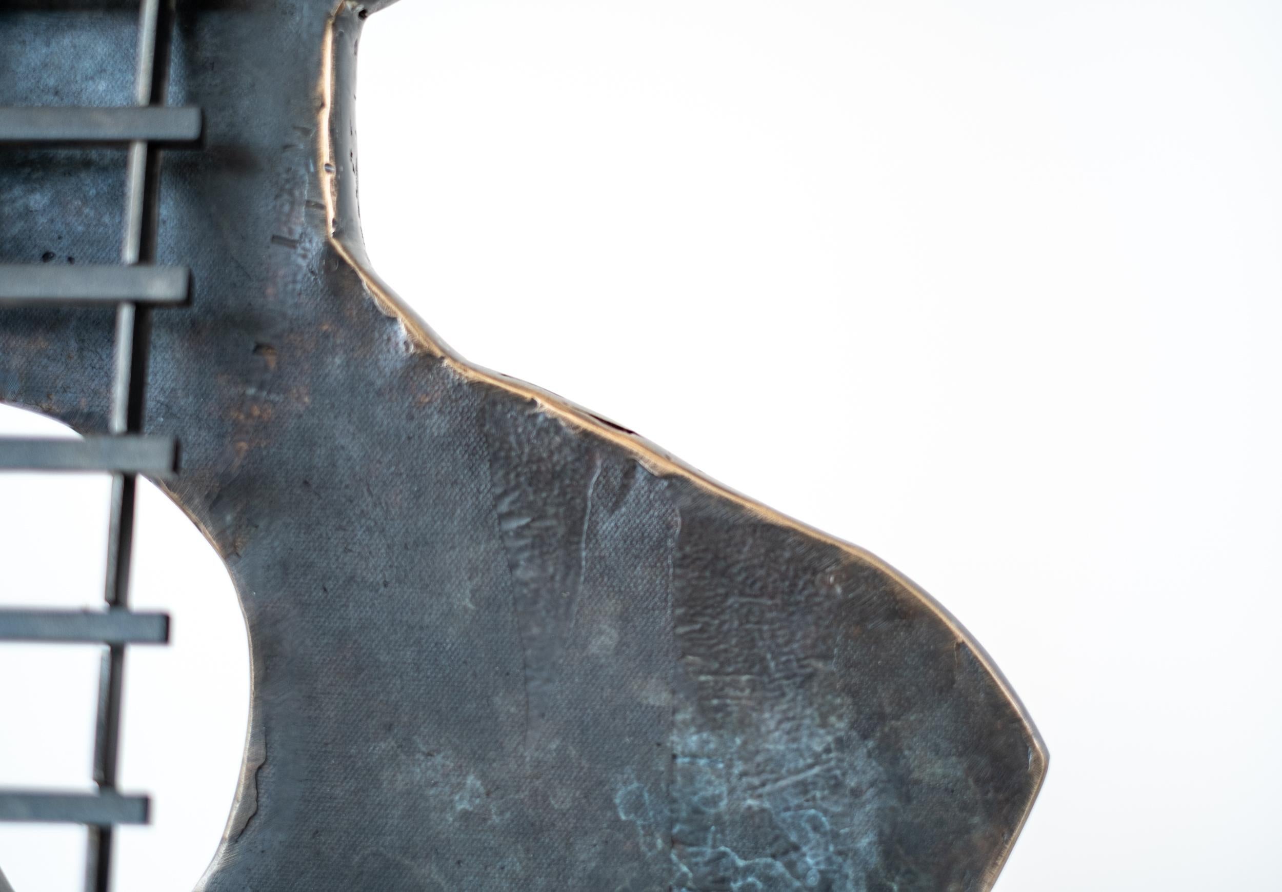 Du Coeur À l'Esprit (From Heart to Mind) - contemporary, bronze indoor sculpture For Sale 4