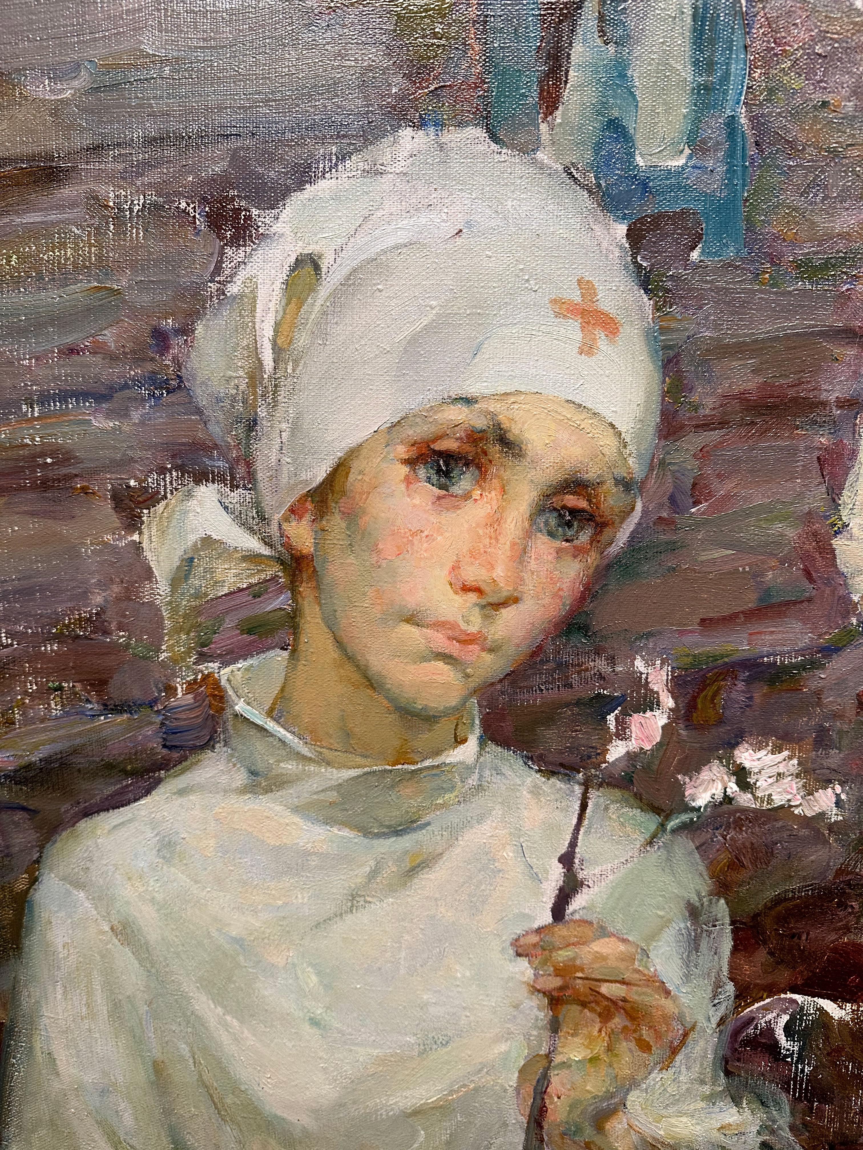 Galina Vasilevna Pshenitsina wurde 1940 in der Stadt Gorki (heute Nischni Nowgorod) geboren. Sie begann ihr Studium an der nach Johanson benannten Kunstschule in St. Petersburg. Im Jahr 1959 wechselte sie an das Repin-Kunstinstitut und studierte im