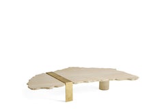 Galite Central Table in Travertino Marble by Roberto Cavalli Home Interiors