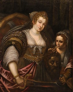 Victorious Judith Galizia Fede Paint 17th Century Oil on canvas Old master Italy