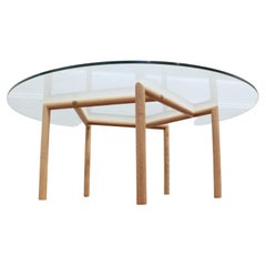 Table basse en verre Gallagher Oak