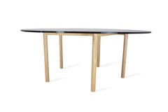 Gallagher Smoked Glass Coffee Table Oak