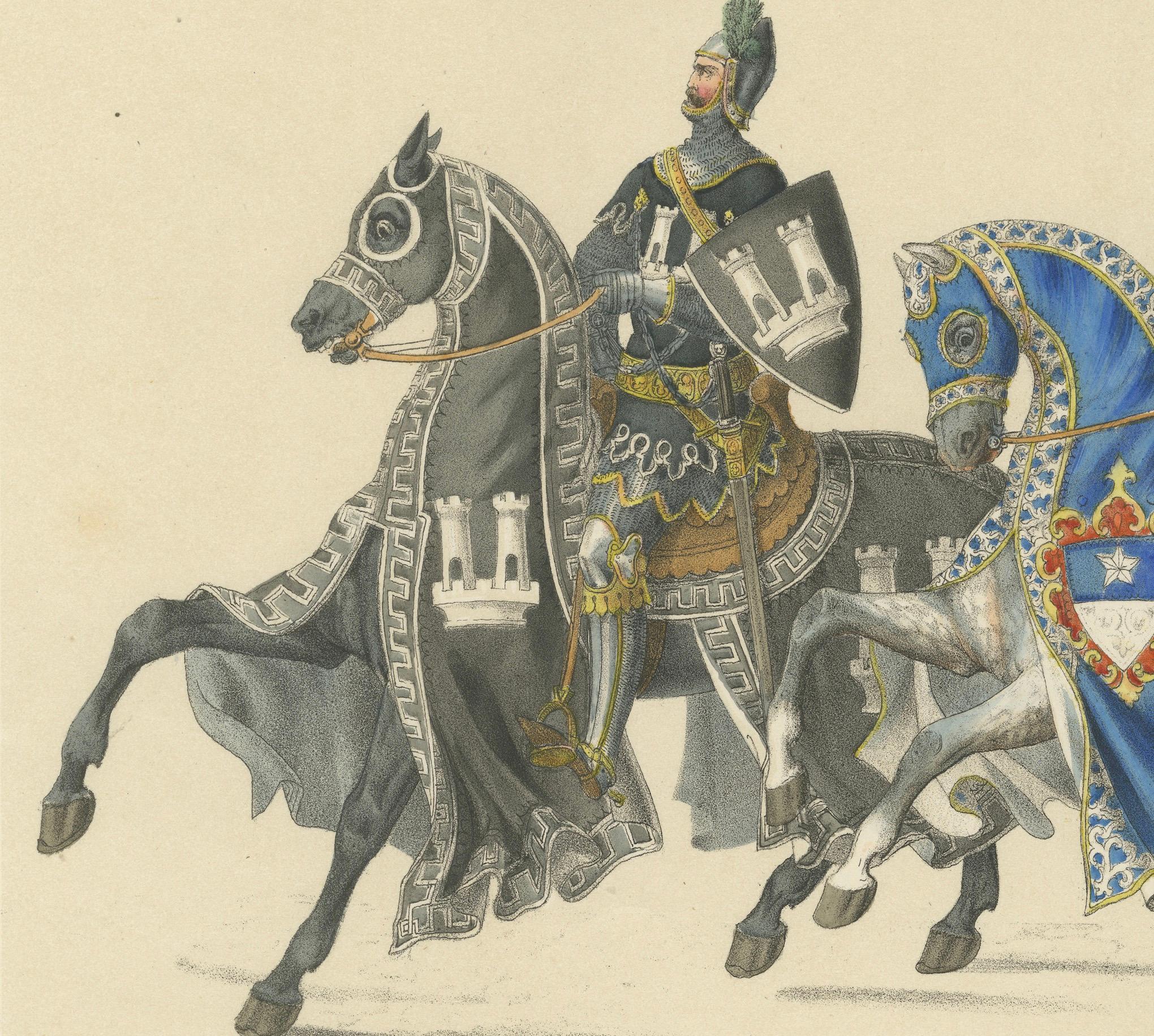 Milieu du XIXe siècle Chevaliers Gallant de Blankenburg, Bubenberg & Mattern dans une parure héraldique suisse en vente