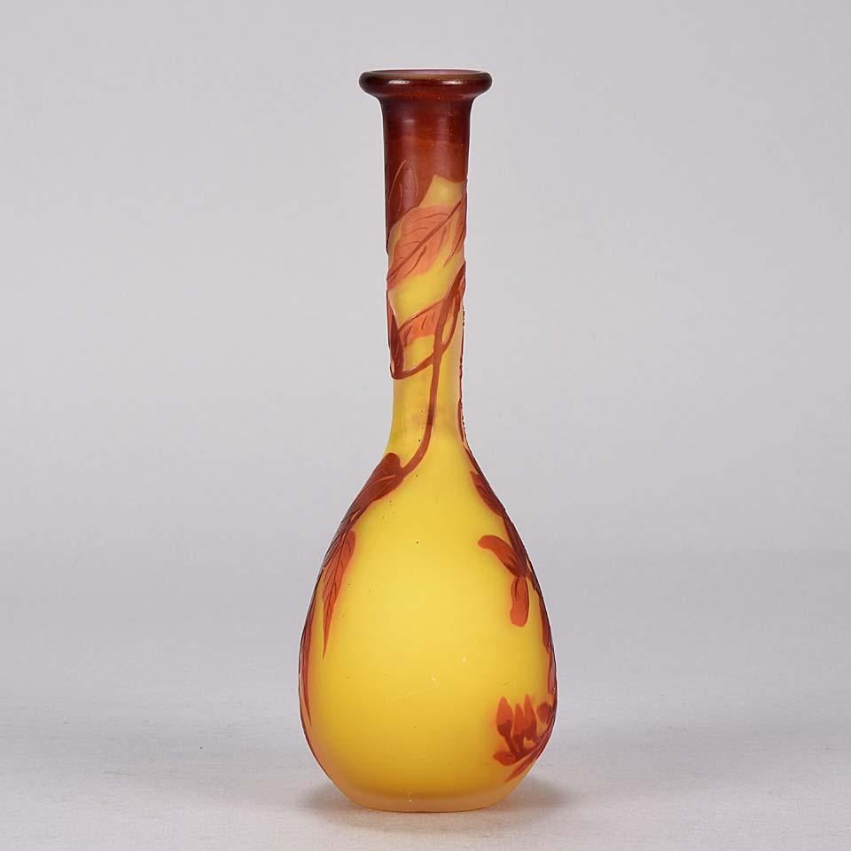 Art Nouveau Gallé Banjo Vase