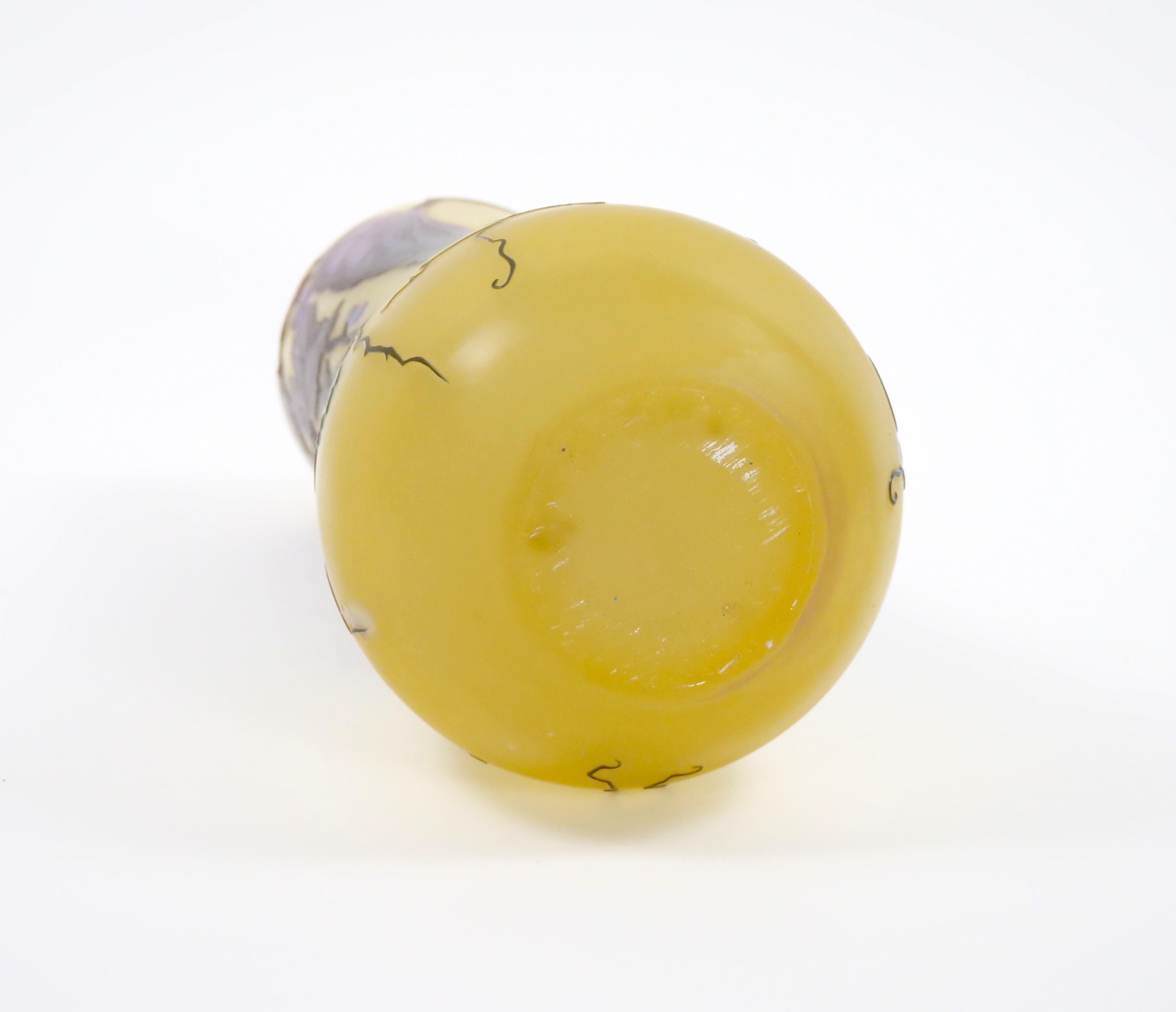 Galle Cameo Glass Art Nouveau Vase For Sale 6