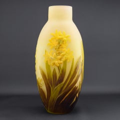 Galle cameo glass blowout hyacinth vase c1920