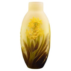 Galle cameo glass blowout hyacinth vase c1920