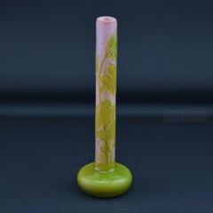 Galle cameo glass stick vase C1900