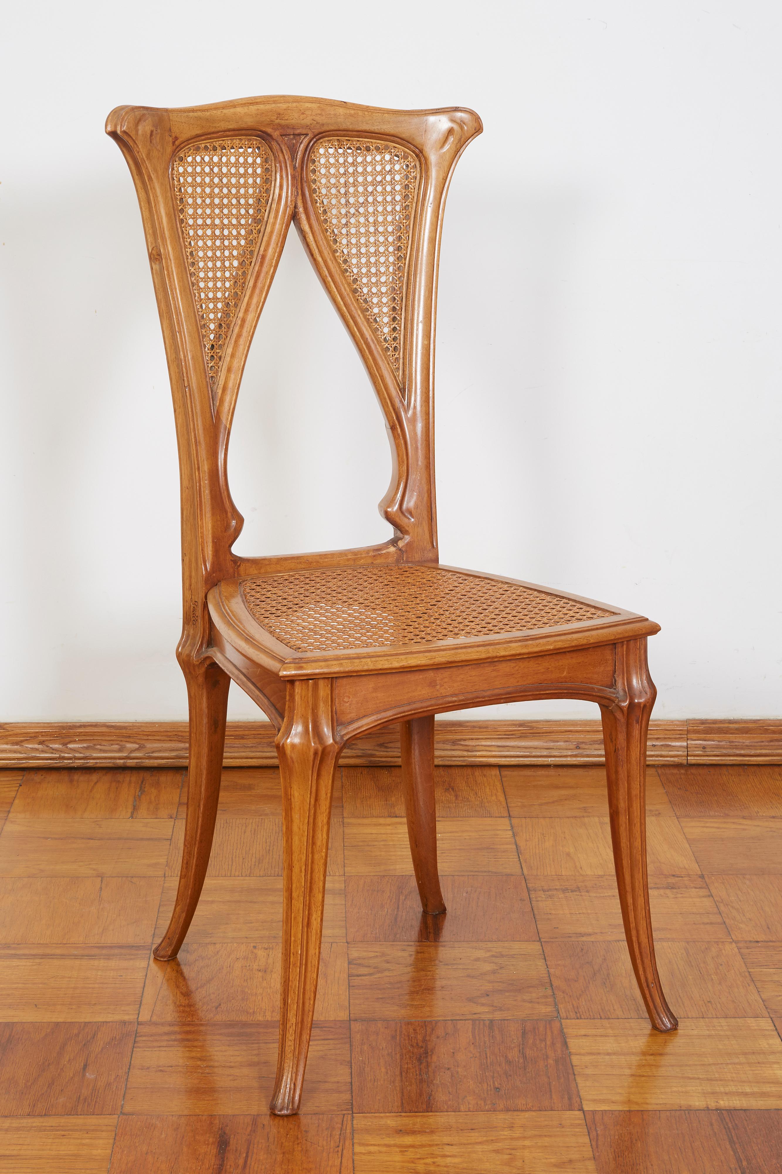 Carved Galle Dining Room Chairs For Sale