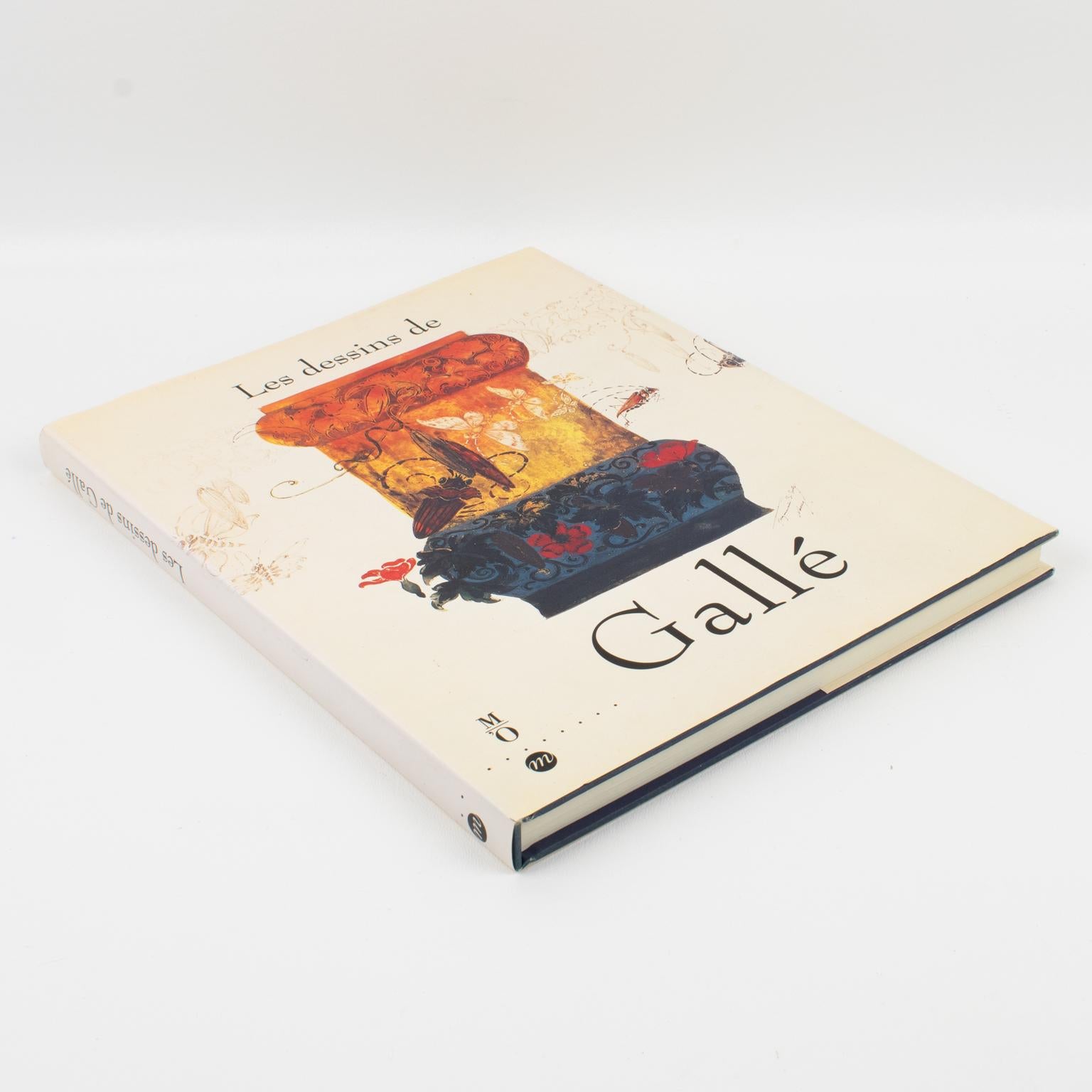Art Nouveau Gallé Drawings, French Book by Philippe Thiebaut, 1993 For Sale