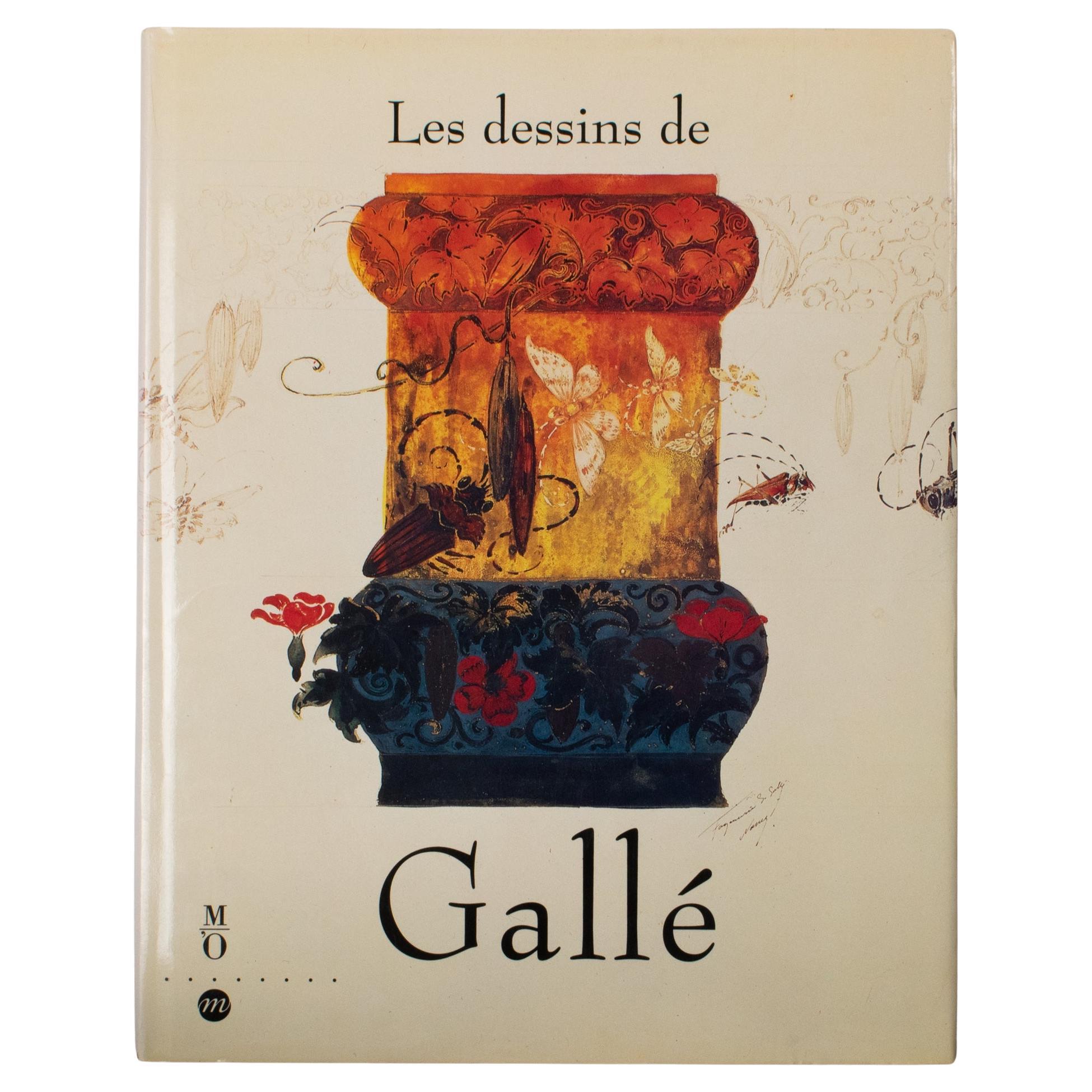 Gallé Drawings, French Book by Philippe Thiebaut, 1993 For Sale