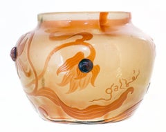 Galle Etched Sunflower Vase