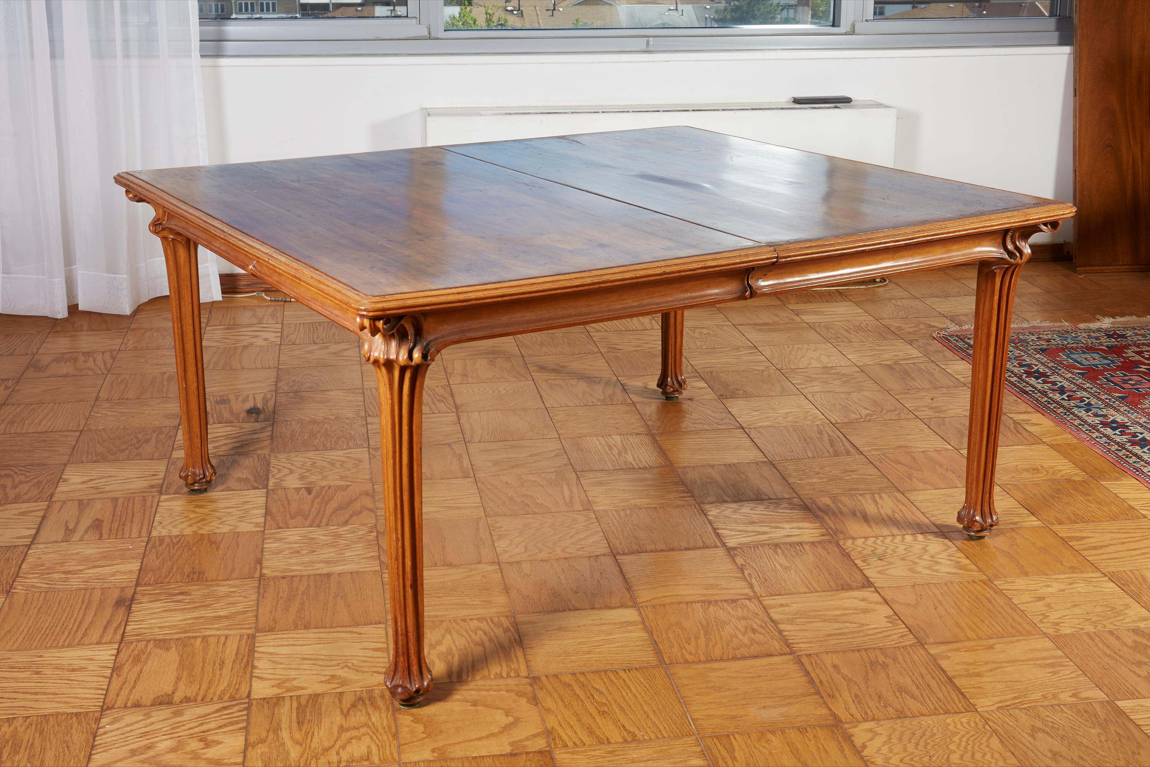 Wood Galle Large Dining Room Table For Sale