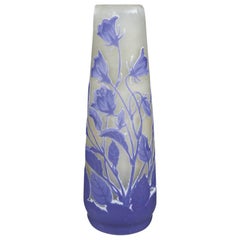 Galle Lisianthus Cameo Glass Vase