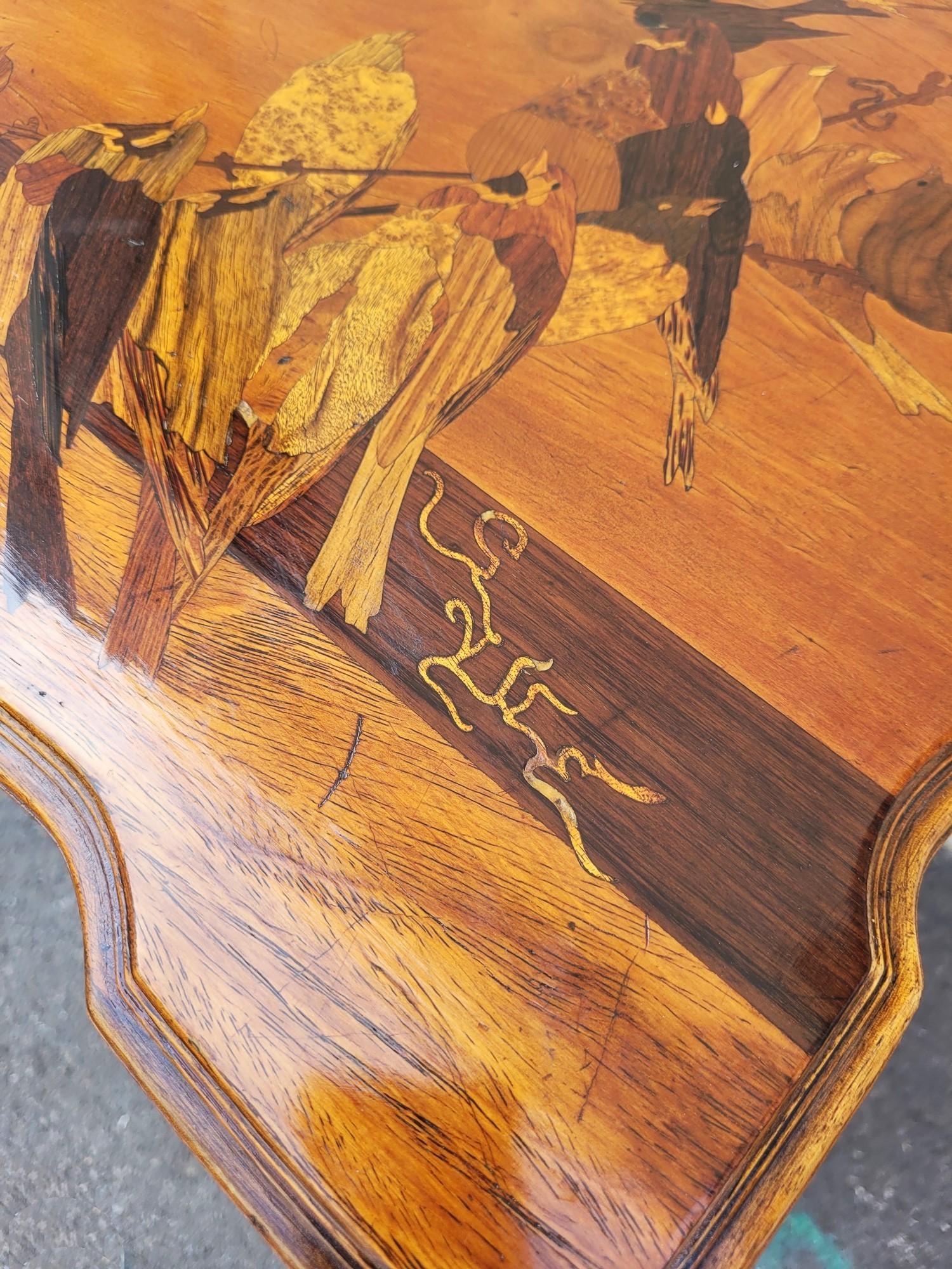 Wood Gallé, Music Partition Cabinet , Marquetry, Art Nouveau