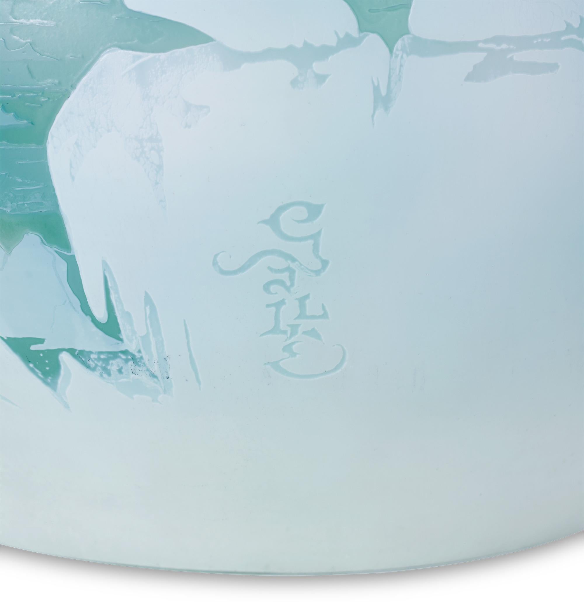 Francese Vaso con orso polare Gallé in vendita