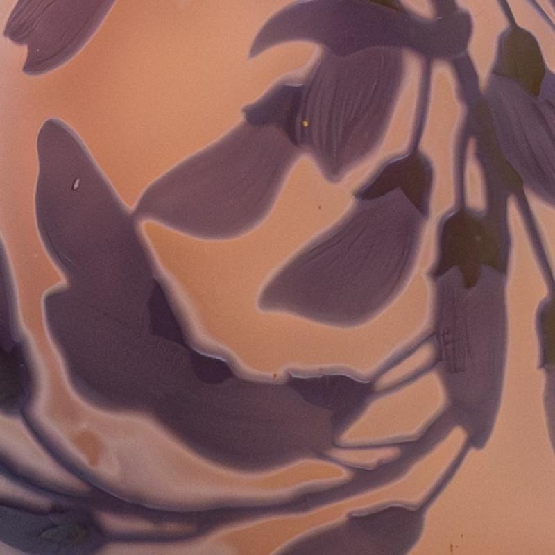 Gallé Signed, Acid Etched Overlay Vase, France, 1905 (Sonstiges) im Angebot