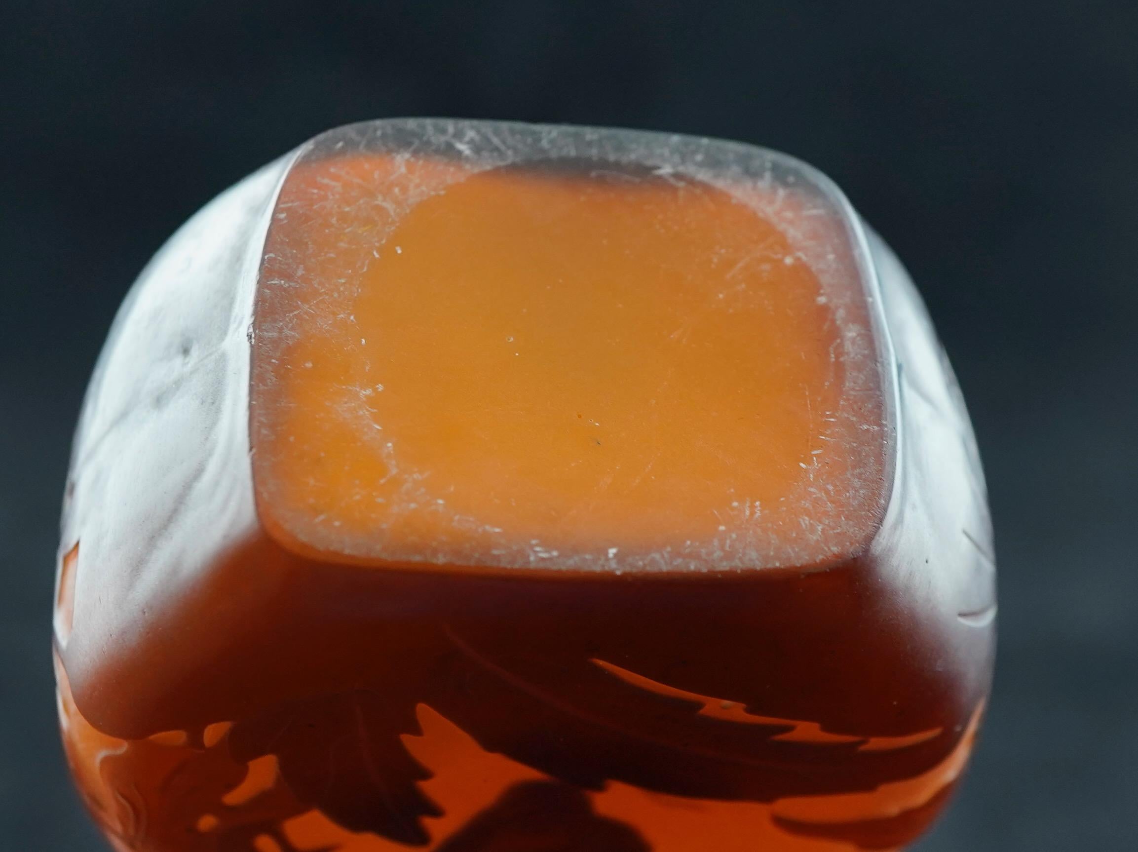 Vaso di vetro Galle Soliflores Cameo in vendita 3