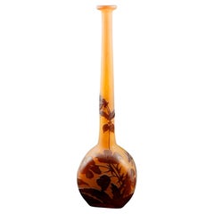 Antique Galle Soliflore Cameo Glass Vase