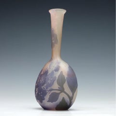 Gallé Three-Color Cameo Hydrangeas Vase