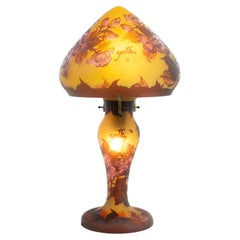 Gallè Tip - Art Nouveau Mushroom Lamp in multilayer glass