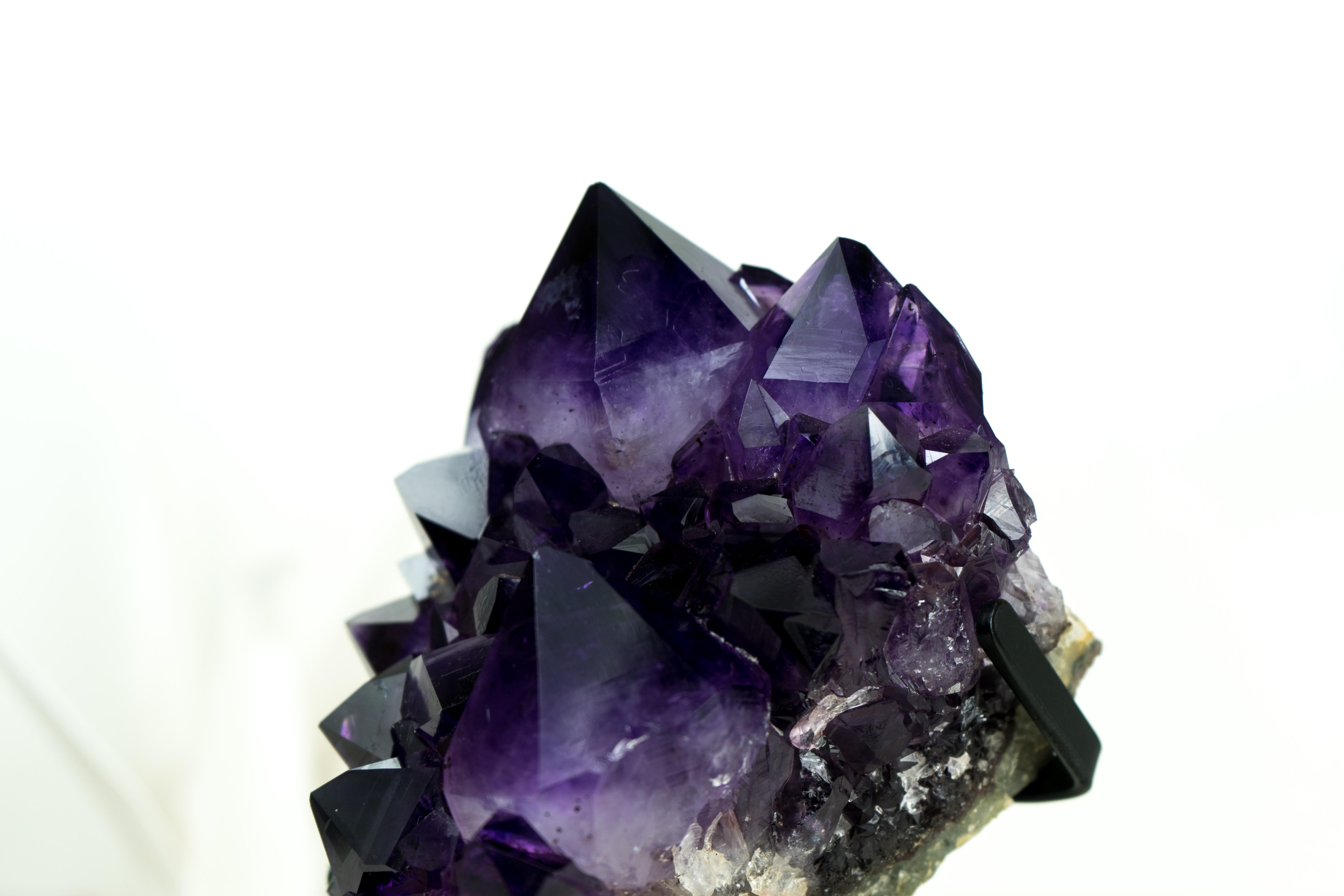 Gallery Amethyst Cluster with Aesthetic Large Grape Jelly Amethyst Points For Sale 2